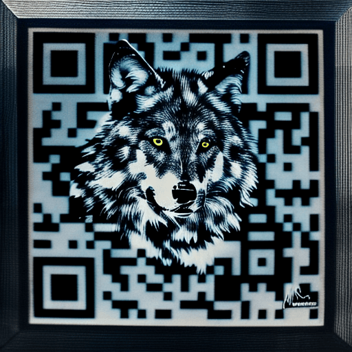 AI-Generated Artistic QR Code Example